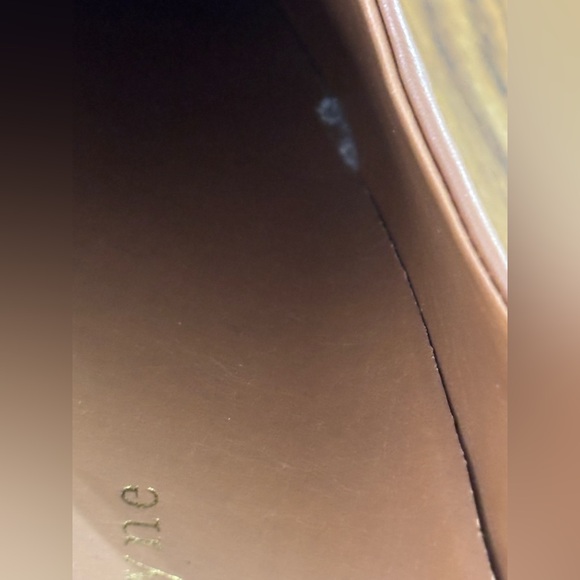 Jenni Kayne Leather Lug Mule Shoes Womens Size 7 Tan Brown Clog Slip On EU 37 - Picture 13 of 13